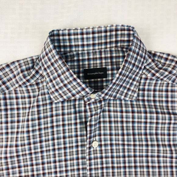 Ermenegildo Zegna Button Down Shirt sz L - Picture 7 of 8
